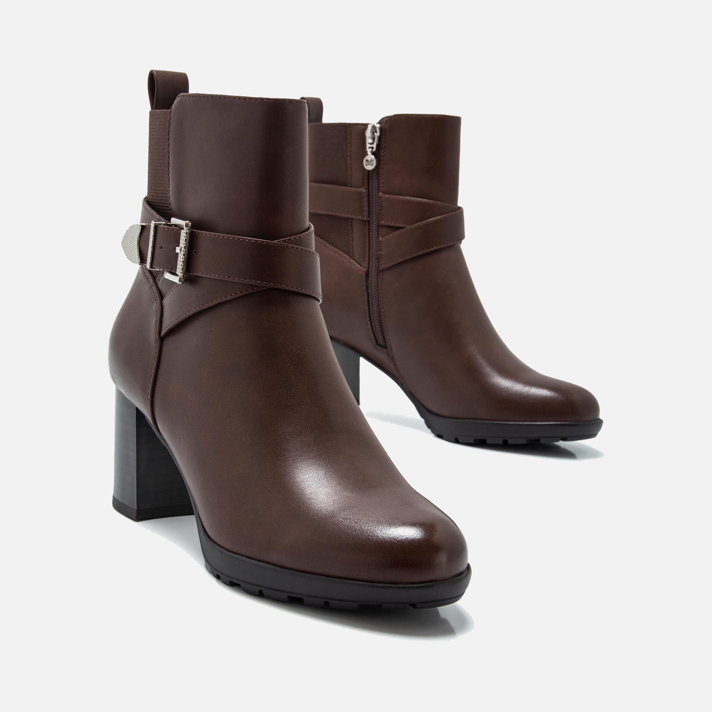 Buy POLINO brown 57836 HIGH HEELED ANKLE BOOTS Mariamare for WOMAN